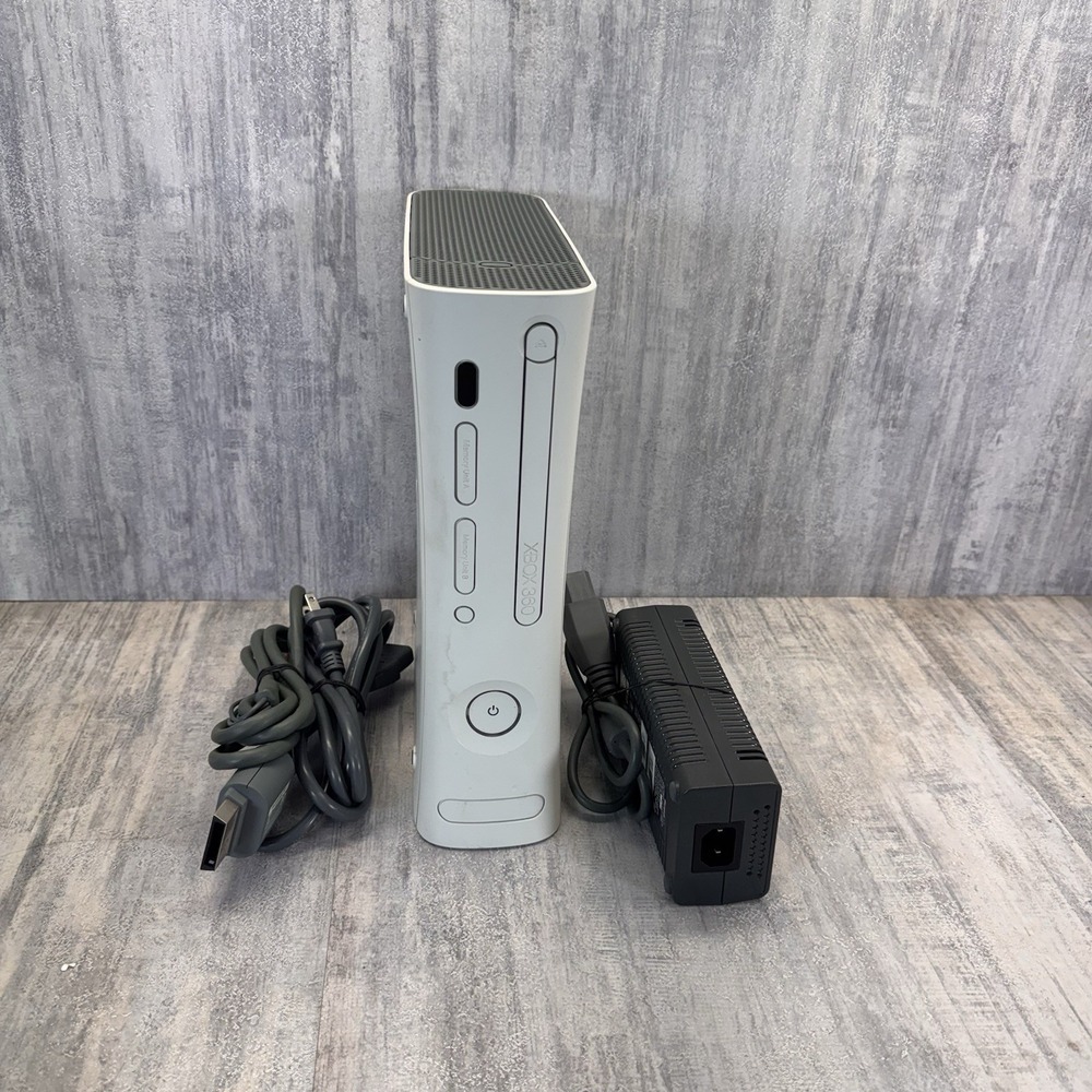 Microsoft Xbox 360 White Original System Console POWERS ON - DISC TRAY ISSUES
